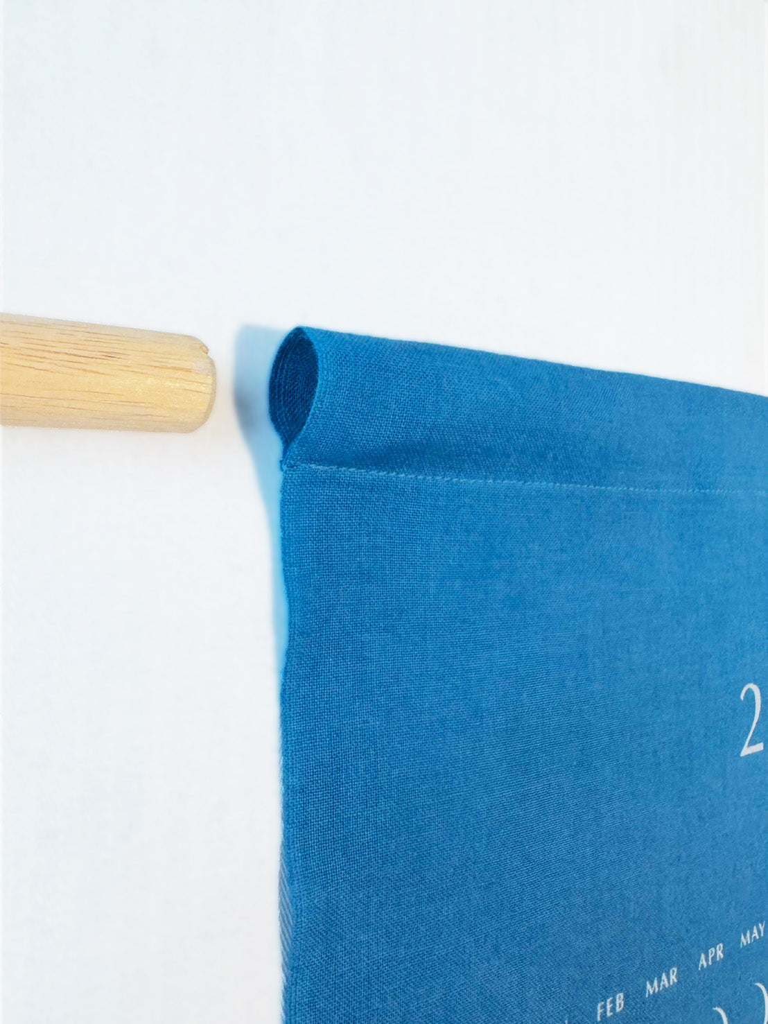 2026 Moon Calendar MARU “丸(まる)“【差し替え用】上下縫製済み 空色(Pale Blue)