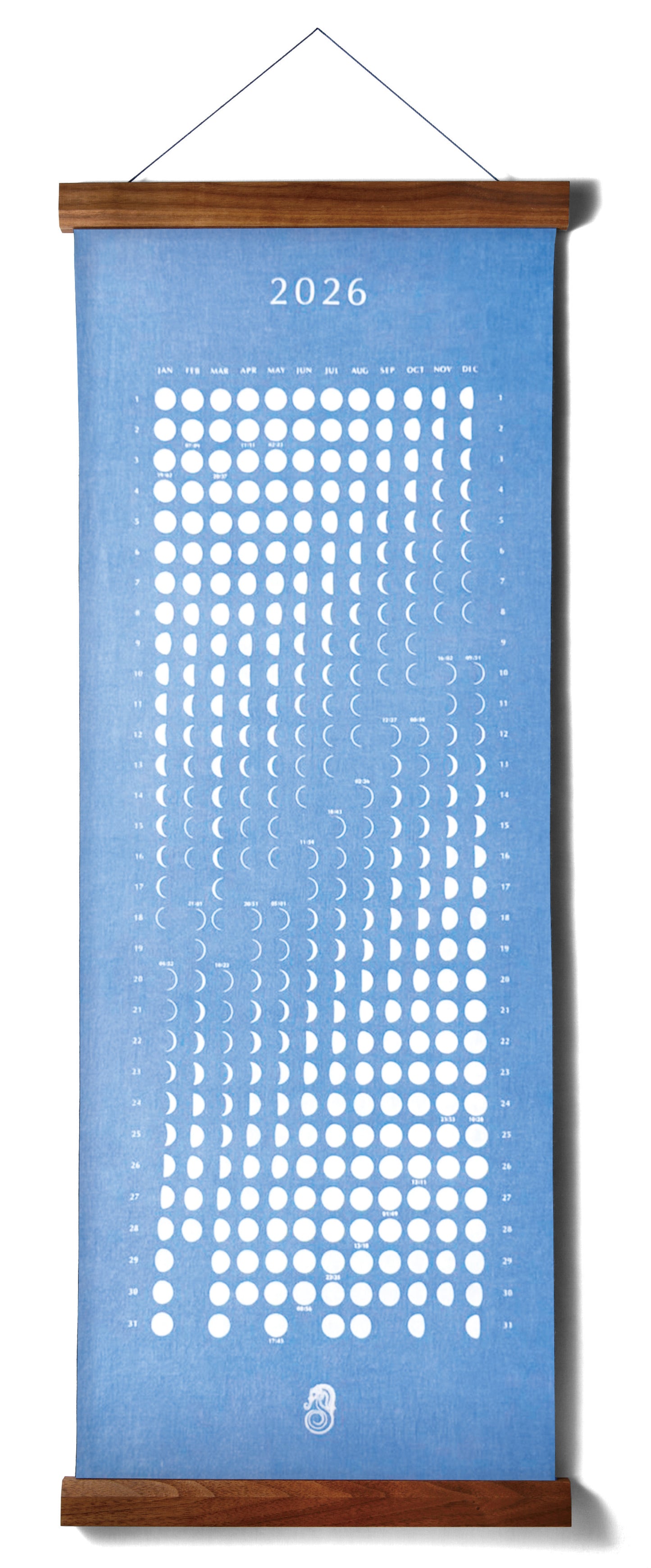 NEW!! 2024 Moon Calendar KAKE "Kake" pale blue