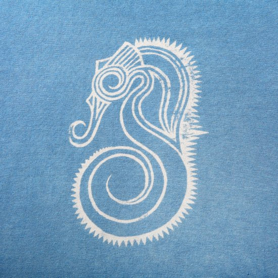Original T-shirts タツノオトシゴ (Light Blue)