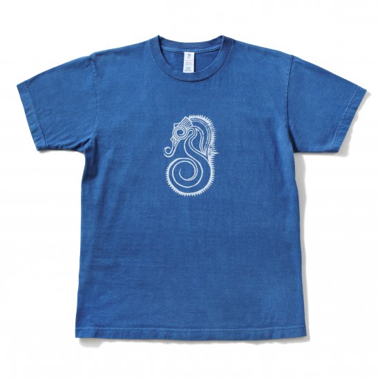 Original T-shirts タツノオトシゴ (Middle Blue)