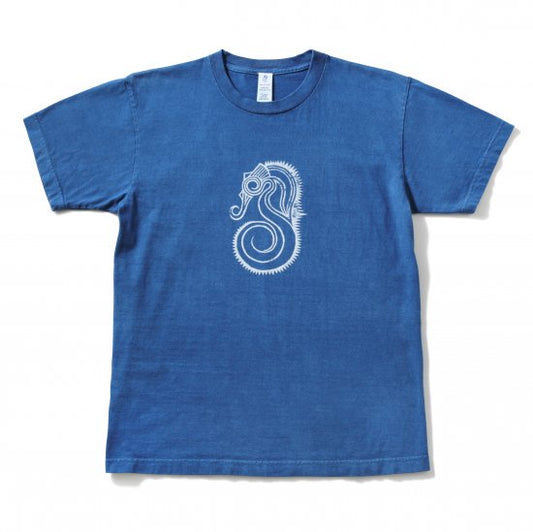 Original T-shirts タツノオトシゴ (Middle Blue)