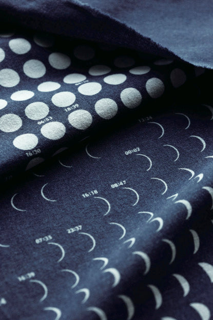 NEW!! 2024 Moon Calendar MARU　“丸(まる)“【差し替え用】縫製済み手ぬぐい