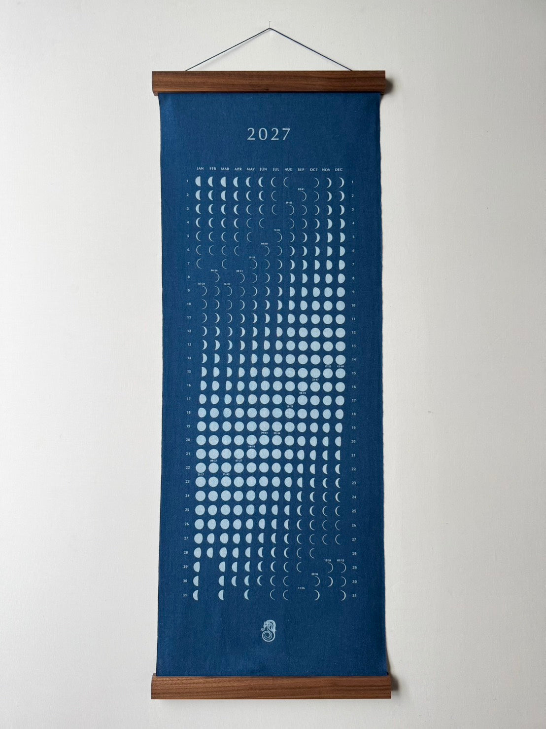 NEW!! 2027 Moon Calendar KAKE　"掛(かけ)"藍
